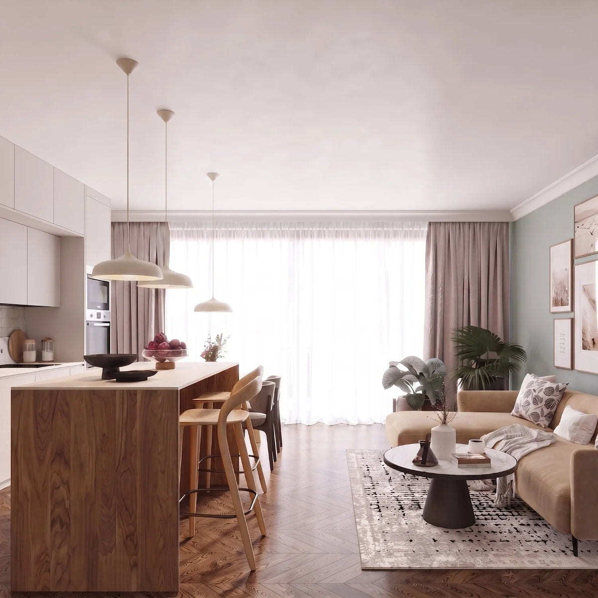
Lampada a sospensione di design „Gina“ - Beige