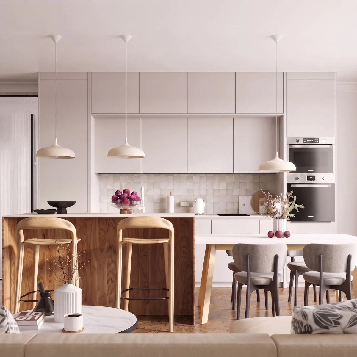 
Lampada a sospensione di design „Gina“ - Beige