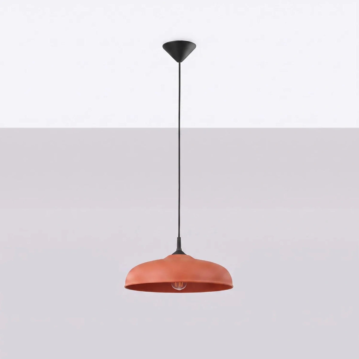 
Lampada a sospensione di design „Gina“ - Rosso ocra