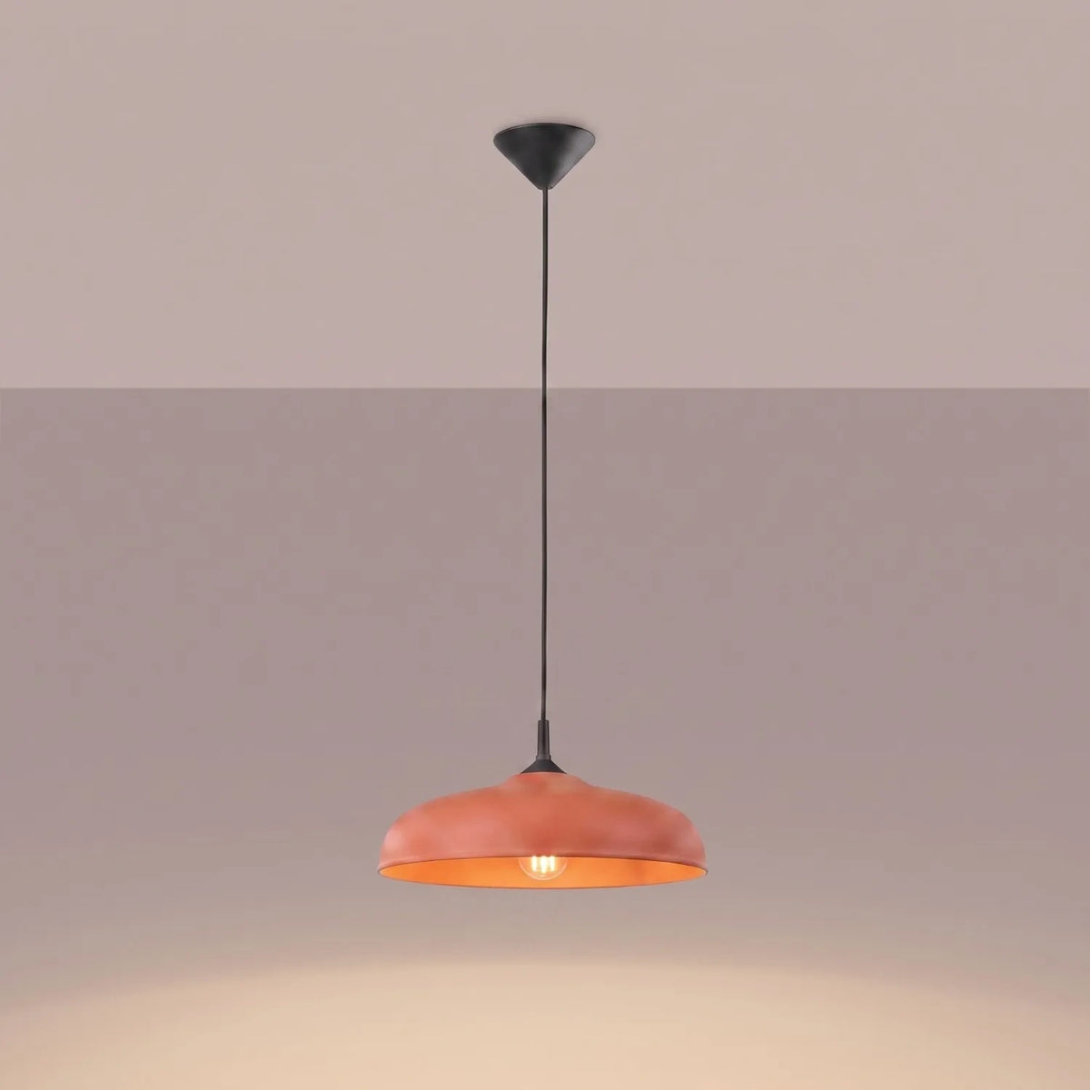 
Lampada a sospensione di design „Gina“ - Rosso ocra
