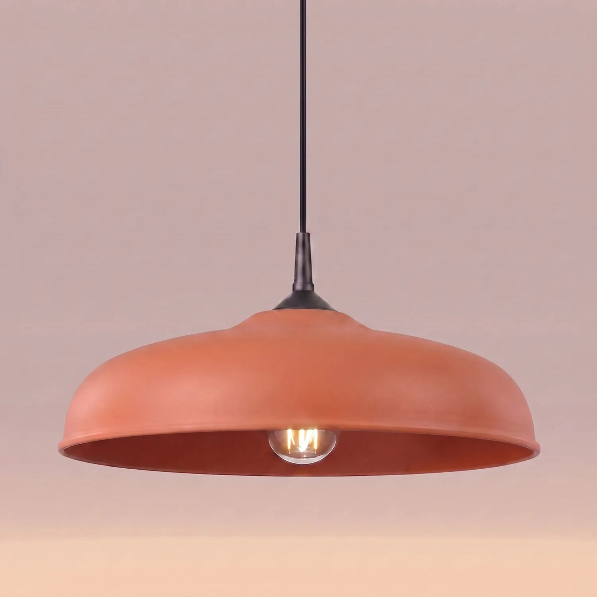 
Lampada a sospensione di design „Gina“ - Rosso ocra