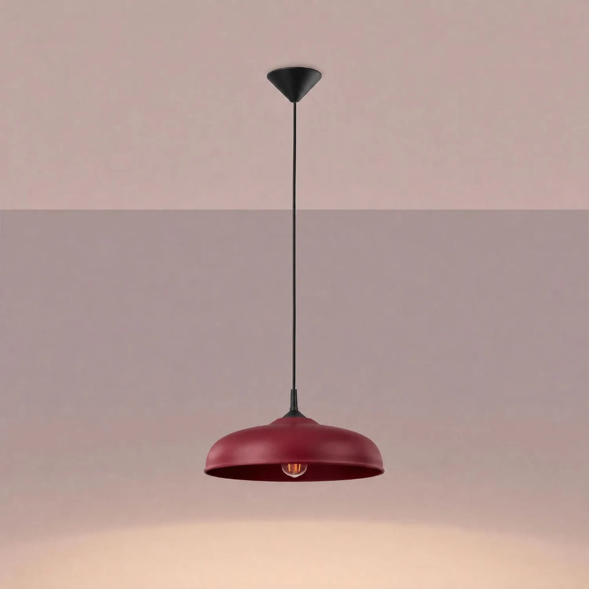 
Lampada a sospensione di design „Gina“ - Rosso bordeaux