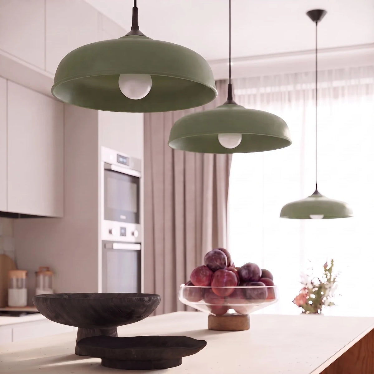 
Design Pendellampe „Gina“ - Olivgrün