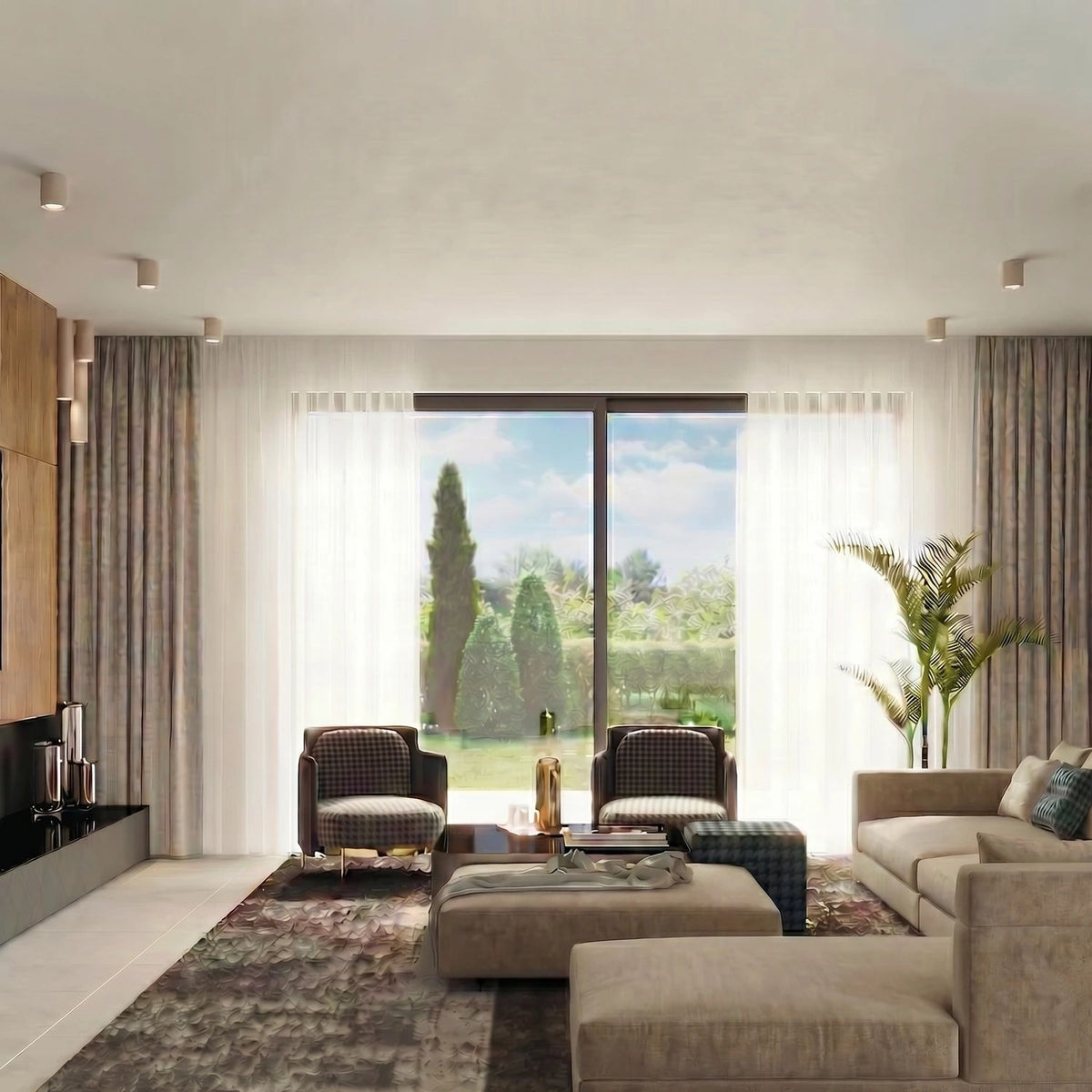 
Design Deckenlampe „Lagos II“ - Beige