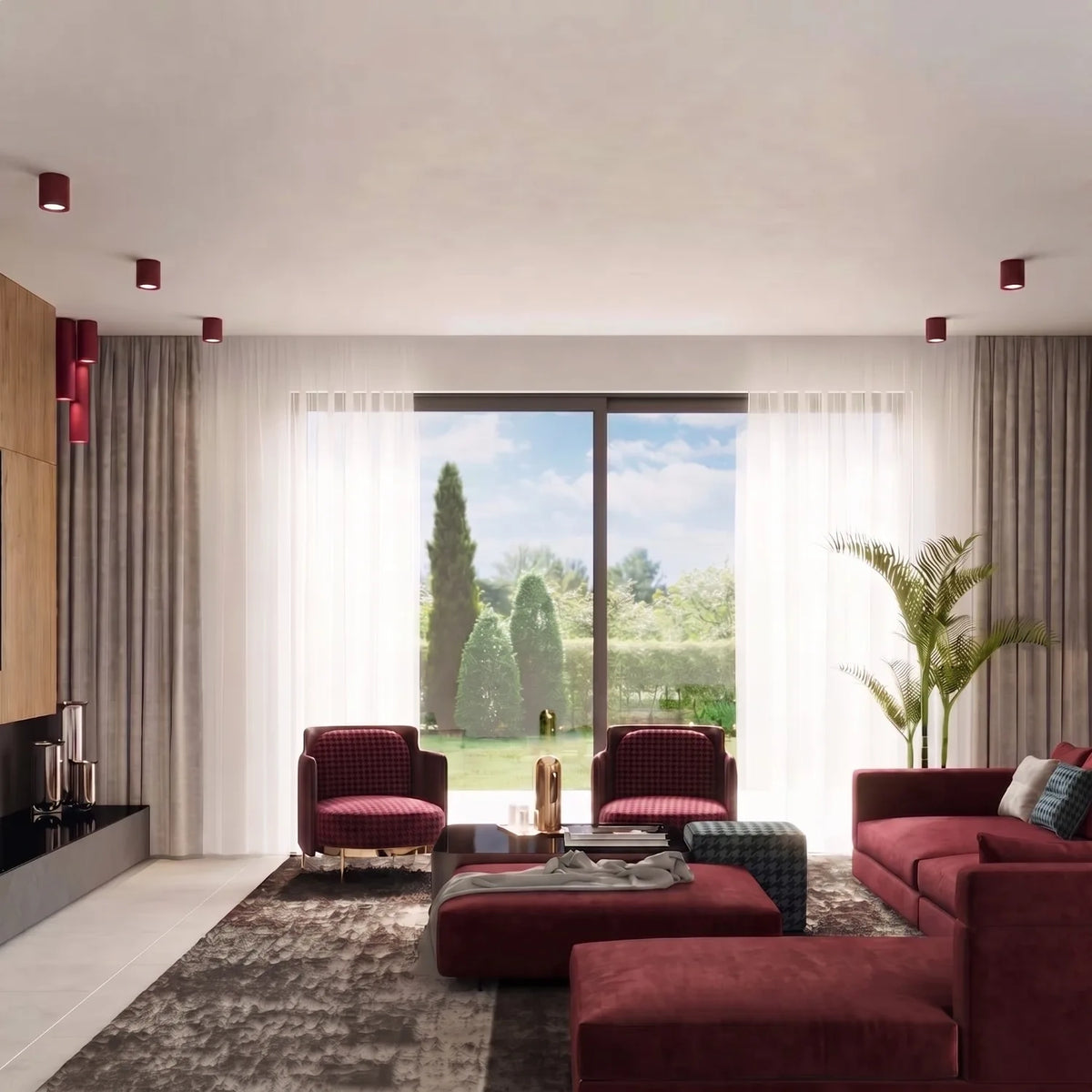 
Plafonnier design « Lagos II » - Bordeaux