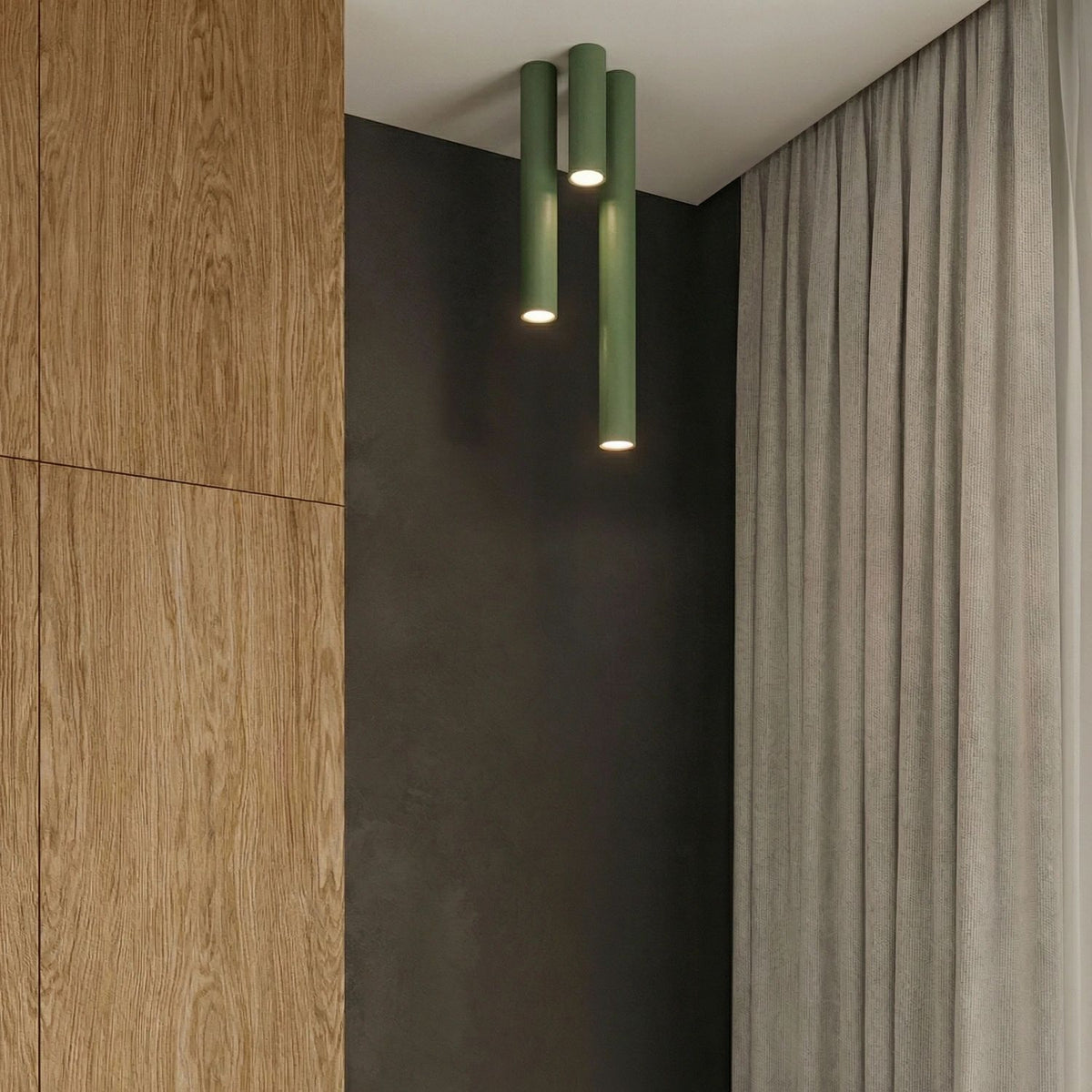 
Design Deckenlampe „Lagos II“ - Olivgrün