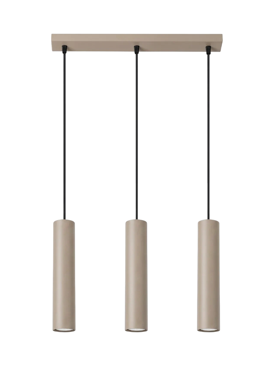 
Design Pendellampe „Lagos II“ 3-flammig - Taupe
