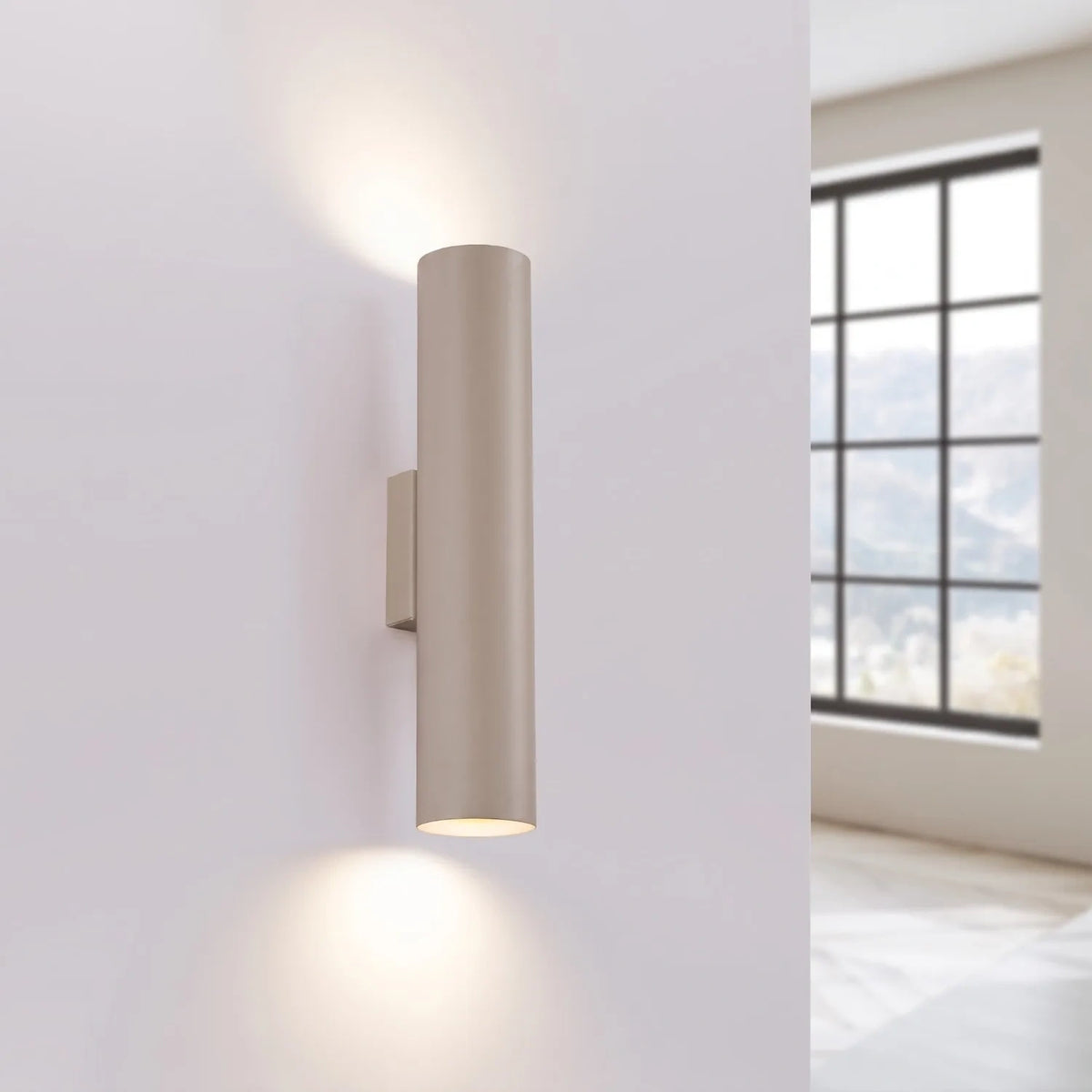 
Design Wandlampe „Lagos“ 2-flammig - Taupe