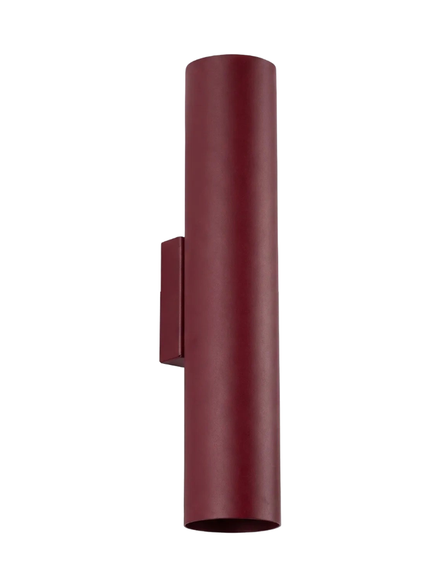 
Design Wandlampe „Lagos“ 2-flammig - Burgundrot