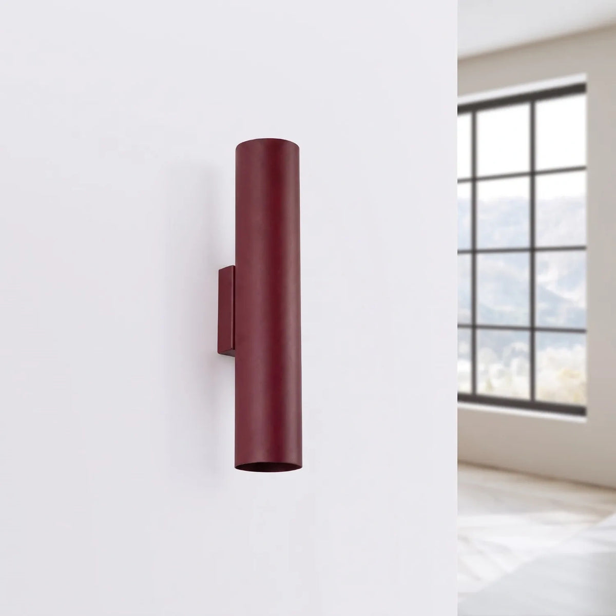 
Lampada da parete di design «Lagos» a 2 luci - Rosso bordeaux