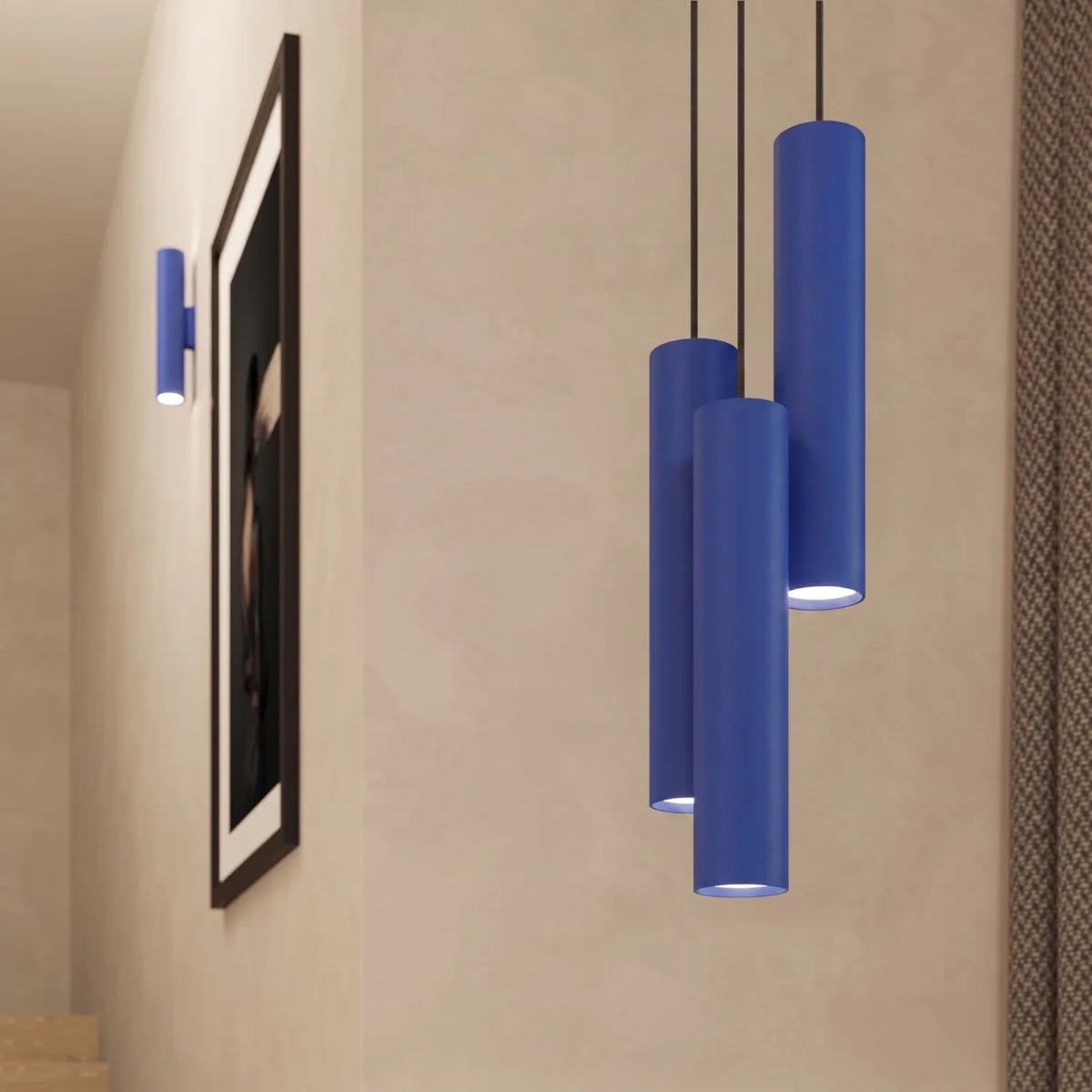 
Lampada a sospensione di design „Lagos II“ a 3 luci - Ultramarino