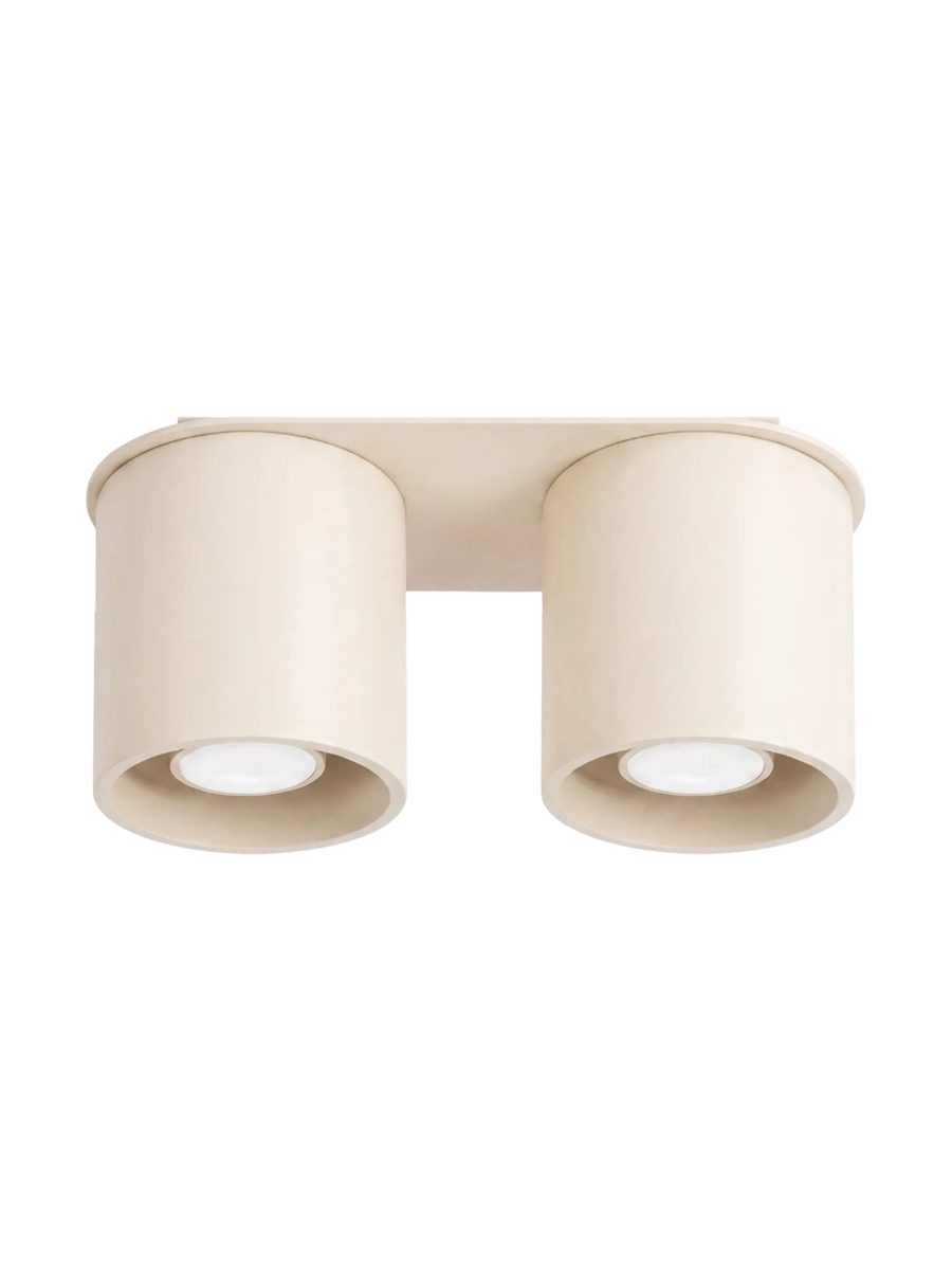 
Design Deckenlampe „Orbis“ 2-flammig - Beige
