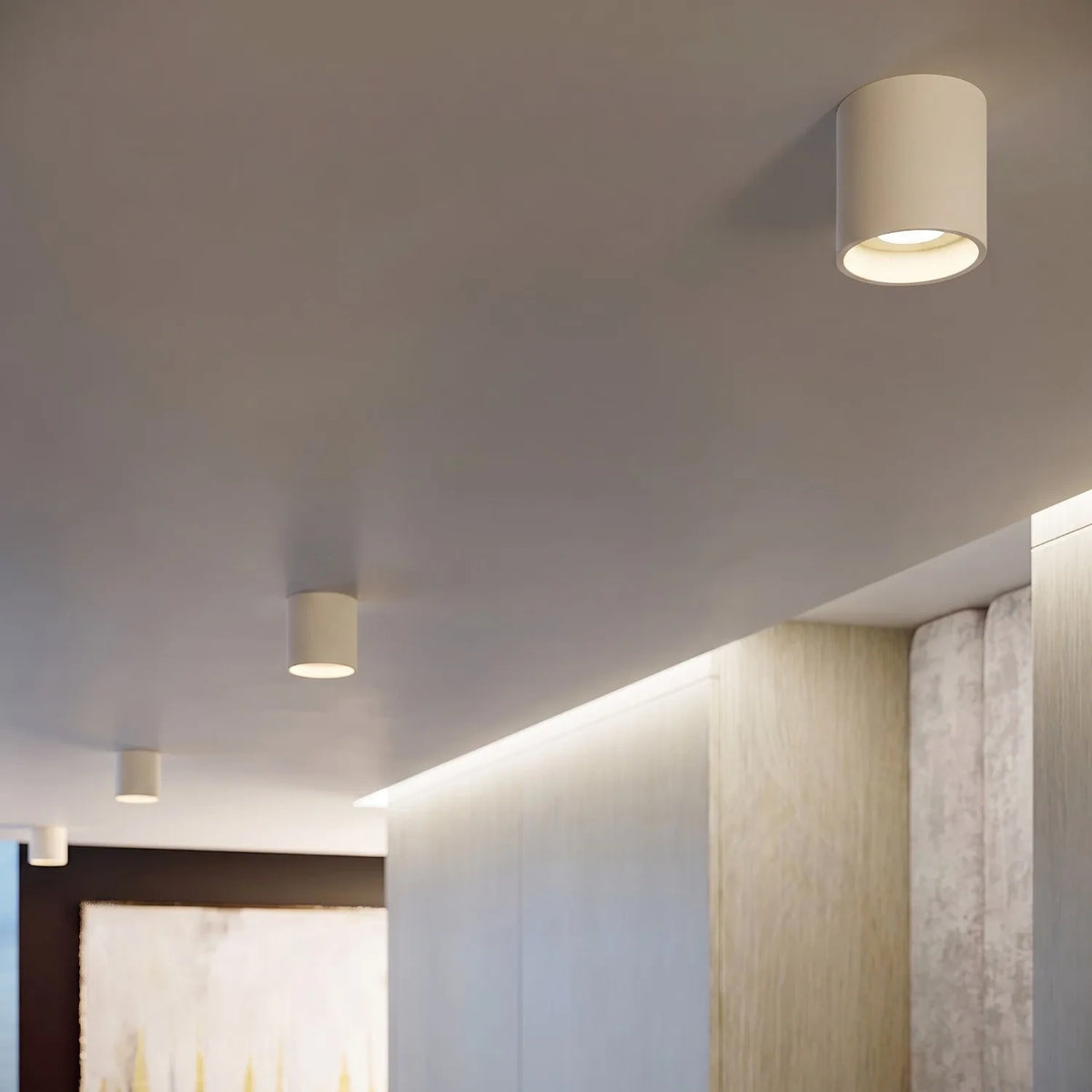 
Design Wandlampe „Orbis“ 1-flammig - Beige
