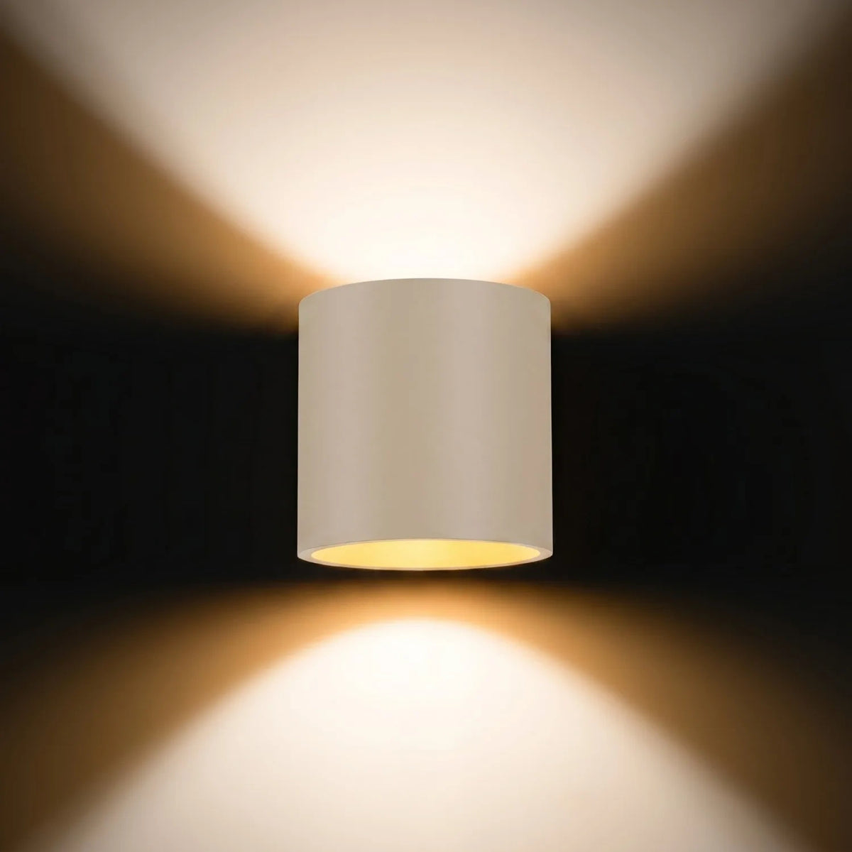 
Design Wandlampe „Orbis“ 1-flammig - Beige
