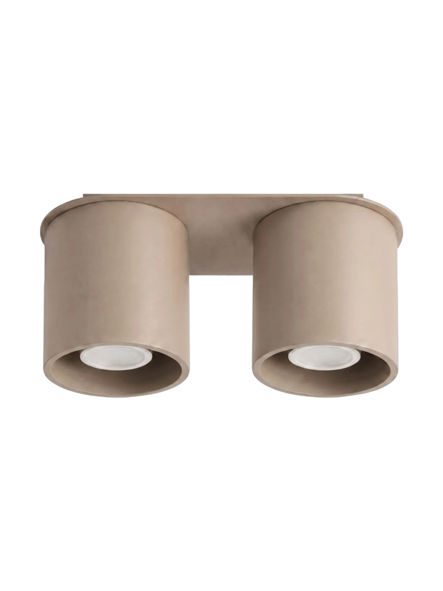 
Design Deckenlampe „Orbis“ 2-flammig - Taupe