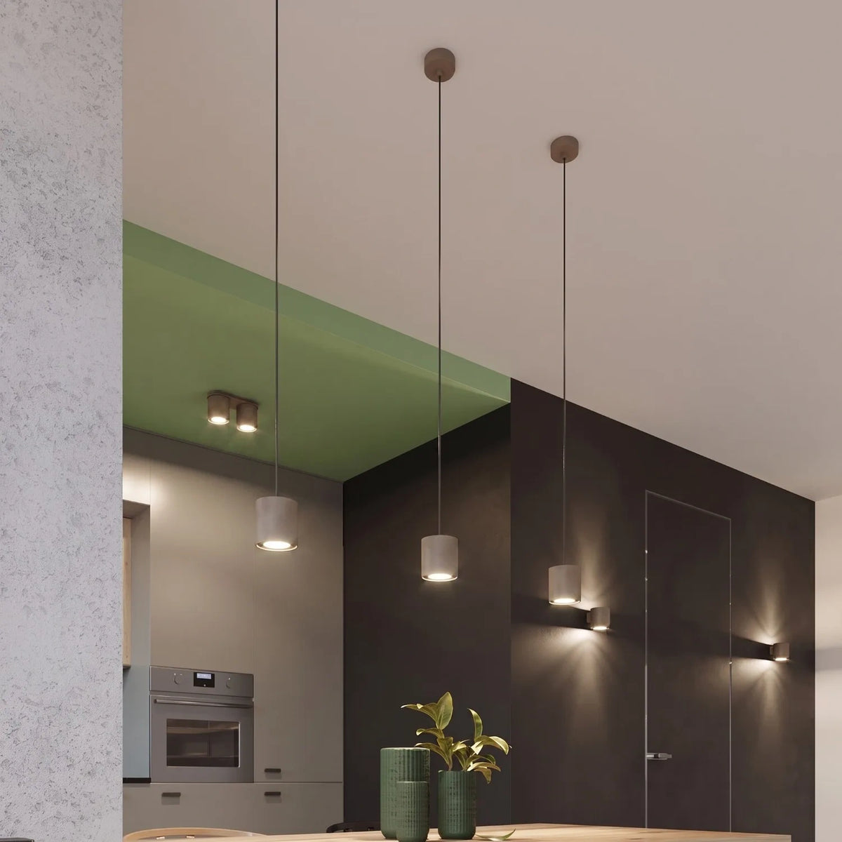 
Design Deckenlampe „Orbis“ 2-flammig - Taupe