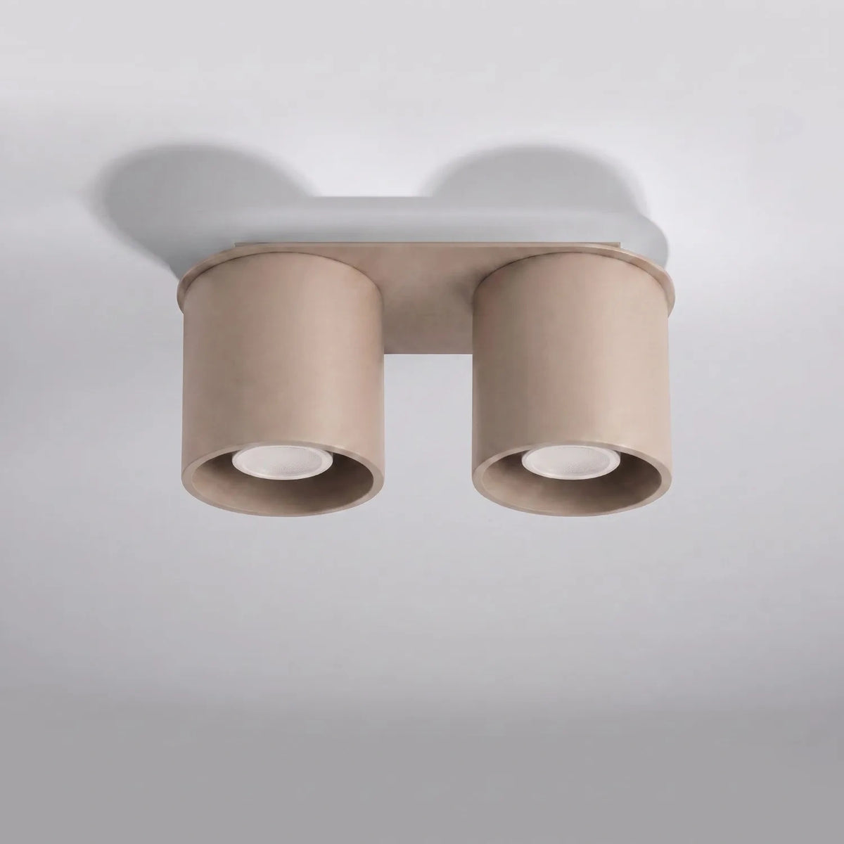 
Design Deckenlampe „Orbis“ 2-flammig - Taupe