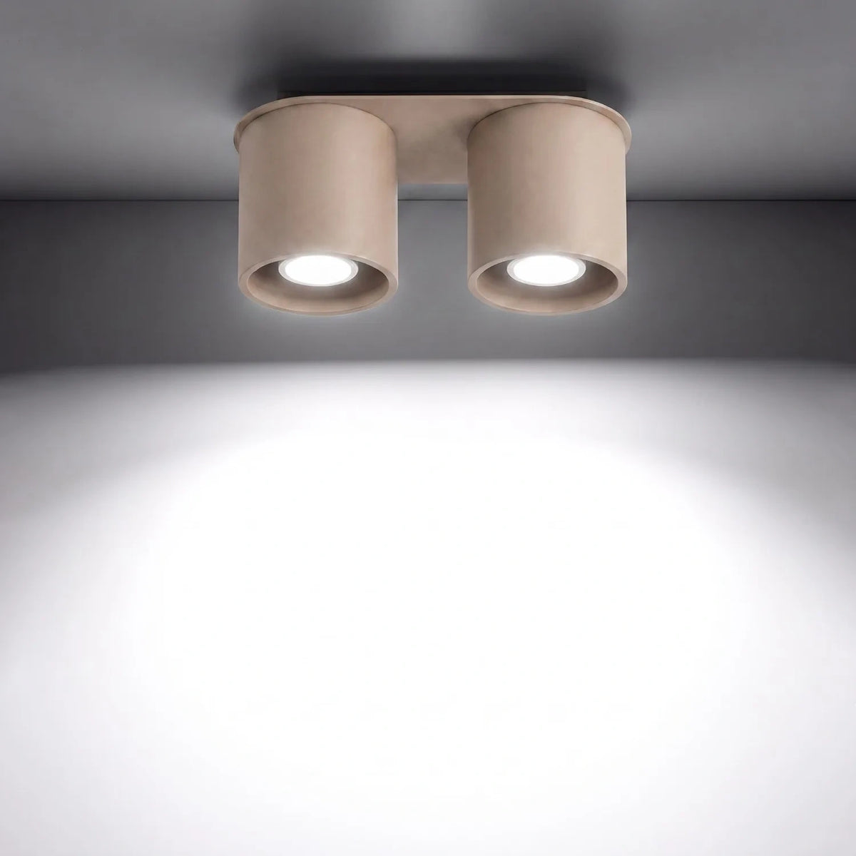 
Design Deckenlampe „Orbis“ 2-flammig - Taupe