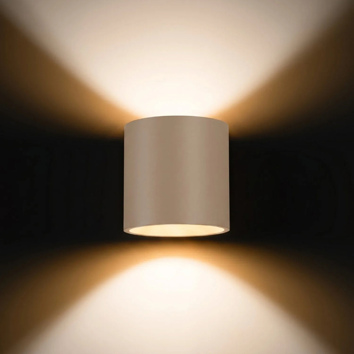 
Design Wandlampe „Orbis“ 1-flammig - Taupe