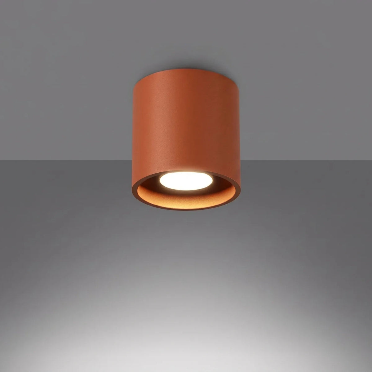 
Lampada da soffitto di design «Orbis» a 1 luce - Rosso ocra
