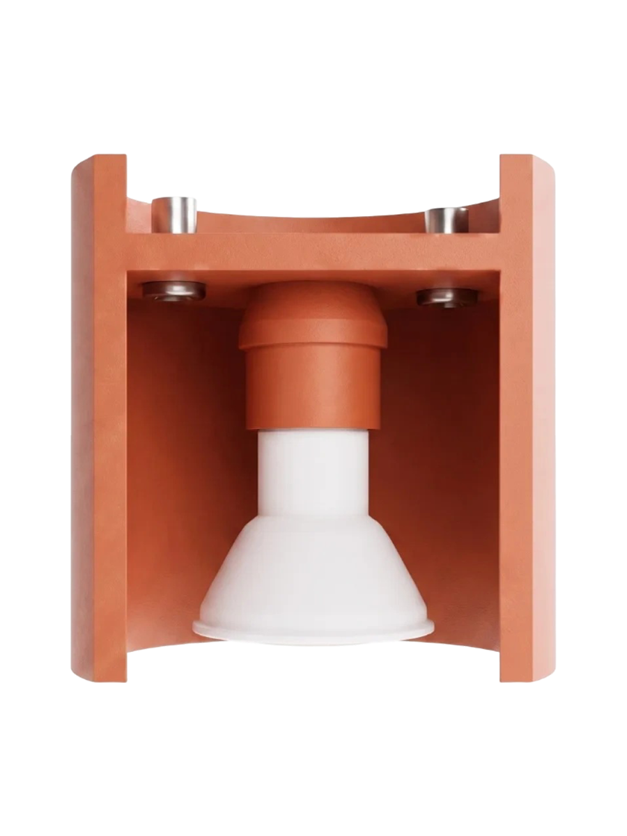 
Lampada da soffitto di design «Orbis» a 1 luce - Rosso ocra