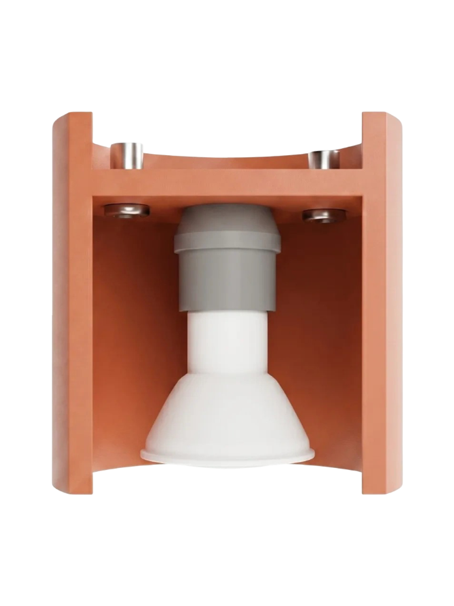 
Design Deckenlampe „Orbis“ 2-flammig - Ockerrot