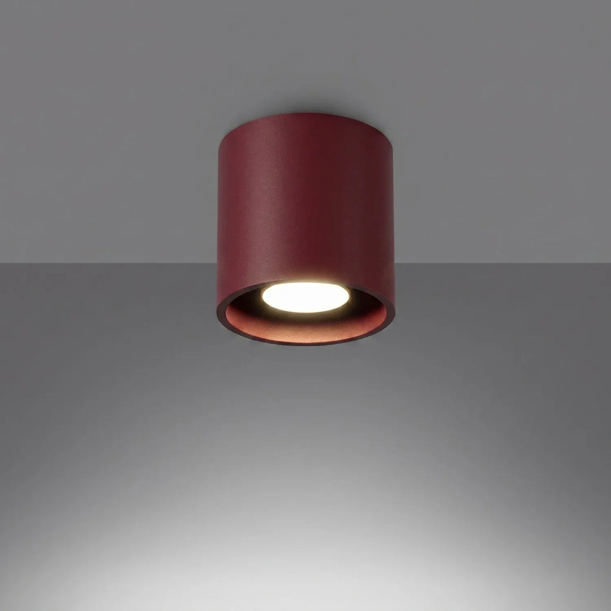 
Design Deckenlampe „Orbis“ 1-flammig - Burgundrot