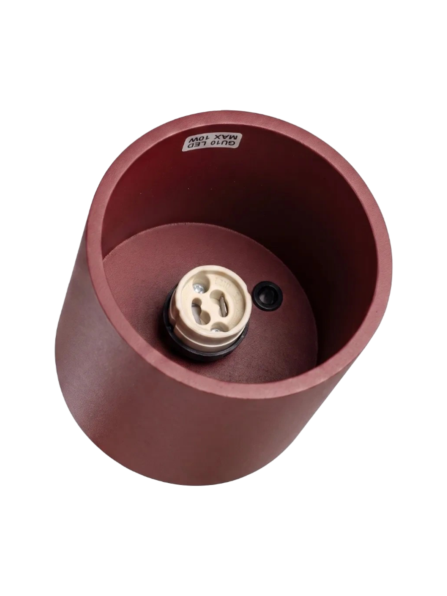 
Design Deckenlampe „Orbis“ 1-flammig - Burgundrot