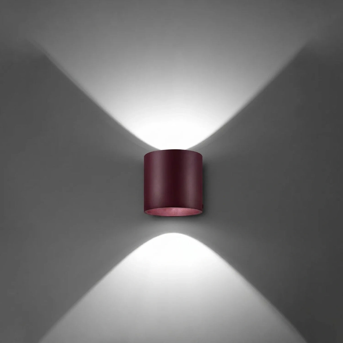 
Lampada da parete di design «Orbis» a 1 luce - Rosso bordeaux