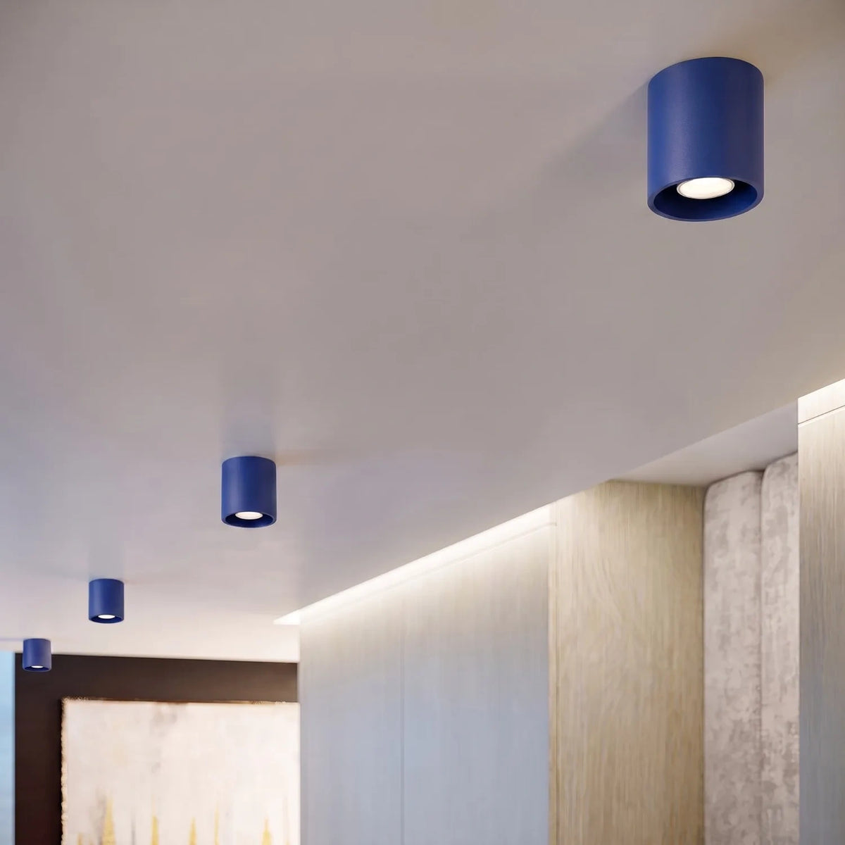 
Design Deckenlampe „Orbis“ 1-flammig - Ultramarin