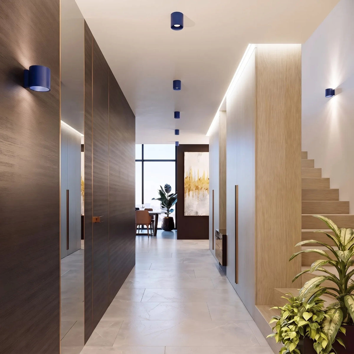 
Lampada da soffitto di design «Orbis» a 1 luce - Ultramarino