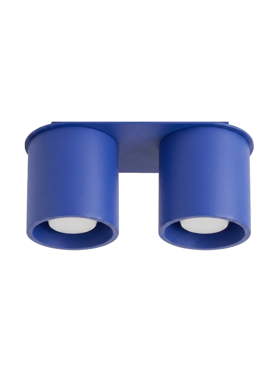 
Design Deckenlampe „Orbis“ 2-flammig - Ultramarin