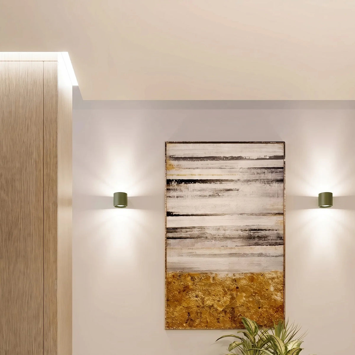 
Lampada da soffitto di design «Orbis» a 1 luce - Verde oliva