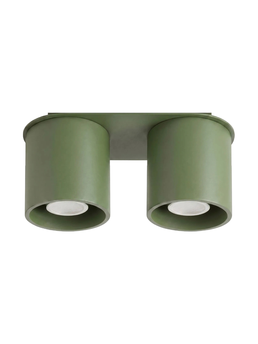 
Design Deckenlampe „Orbis“ 2-flammig - Olivgrün