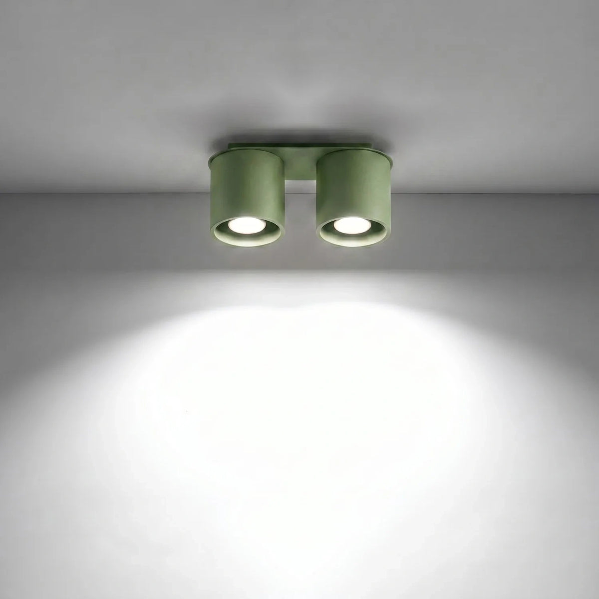 
Design Deckenlampe „Orbis“ 2-flammig - Olivgrün