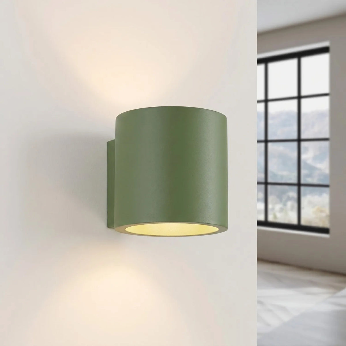 
Lampada da parete di design «Orbis» a 1 luce - Verde oliva