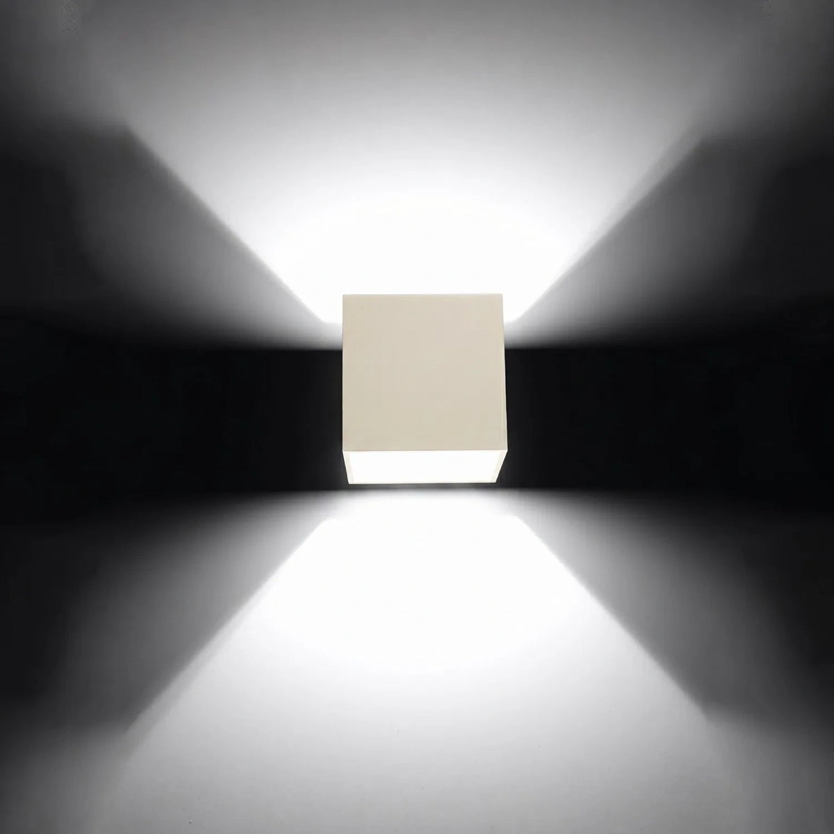 
Lampada da parete di design «Quad» a 1 luce - Beige