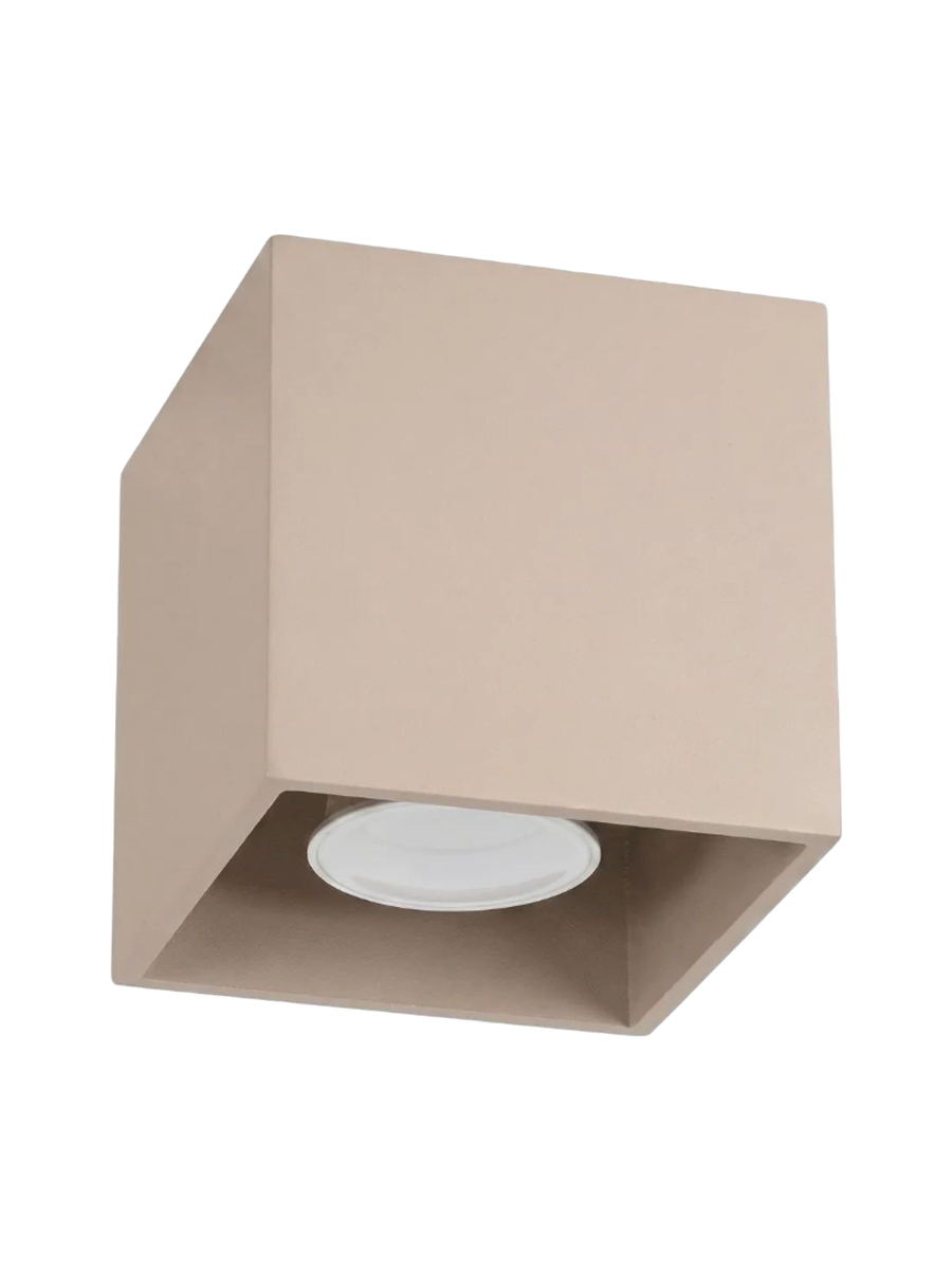 
Design Deckenlampe „Quad“ - 1-flammig - Taupe