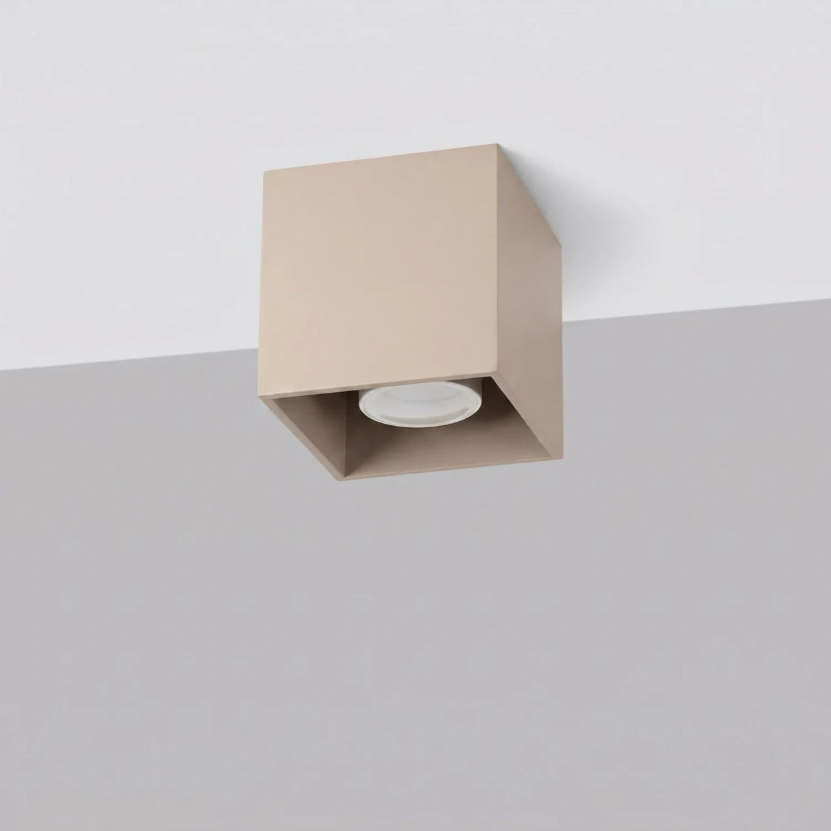 
Design Deckenlampe „Quad“ - 1-flammig - Taupe