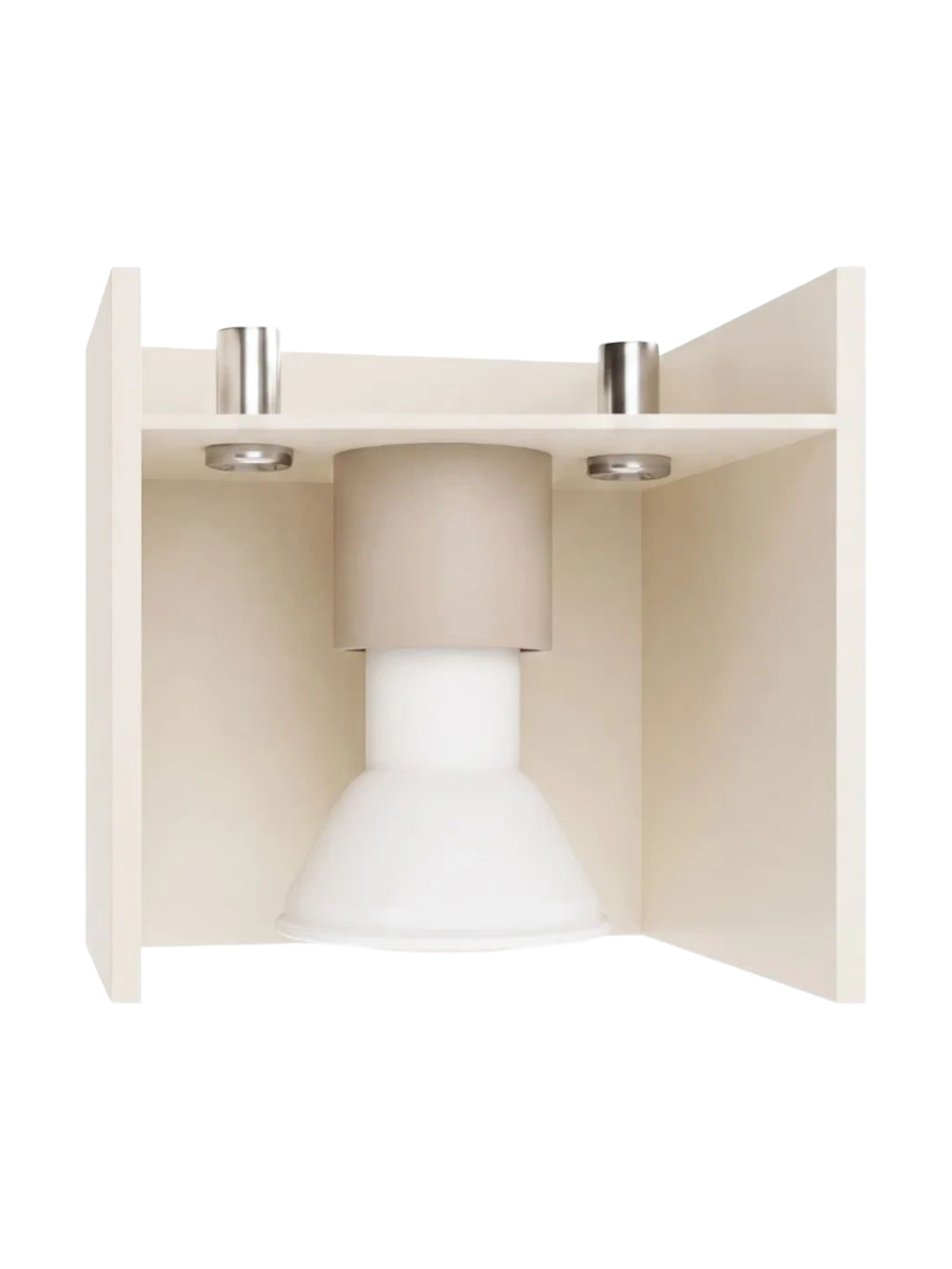 
Design Deckenlampe „Quad“ - 1-flammig - Taupe