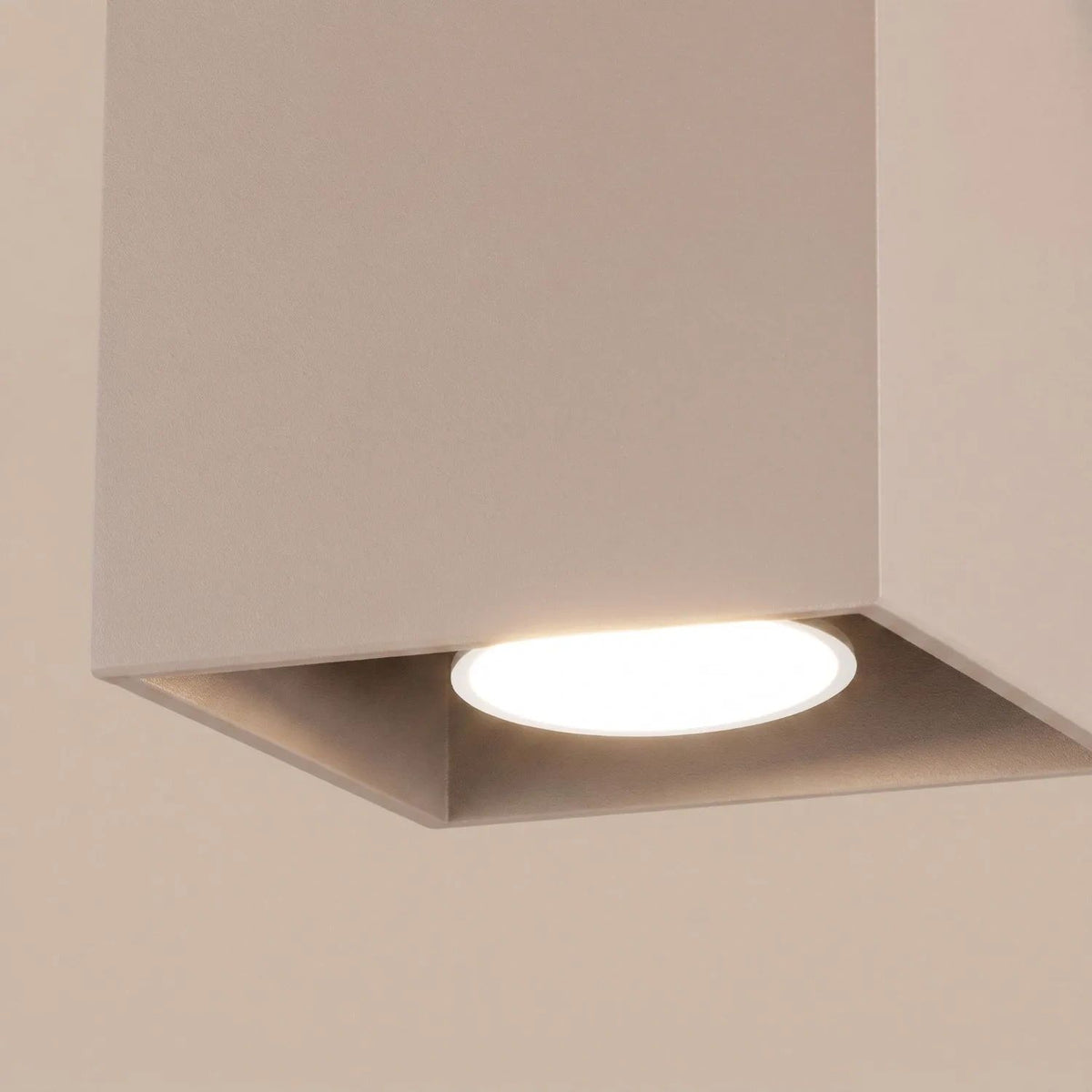 
Design Deckenlampe „Quad“ - 1-flammig - Taupe