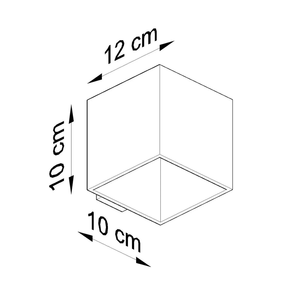 
Lampada da parete di design «Quad» a 1 luce - Talpa
