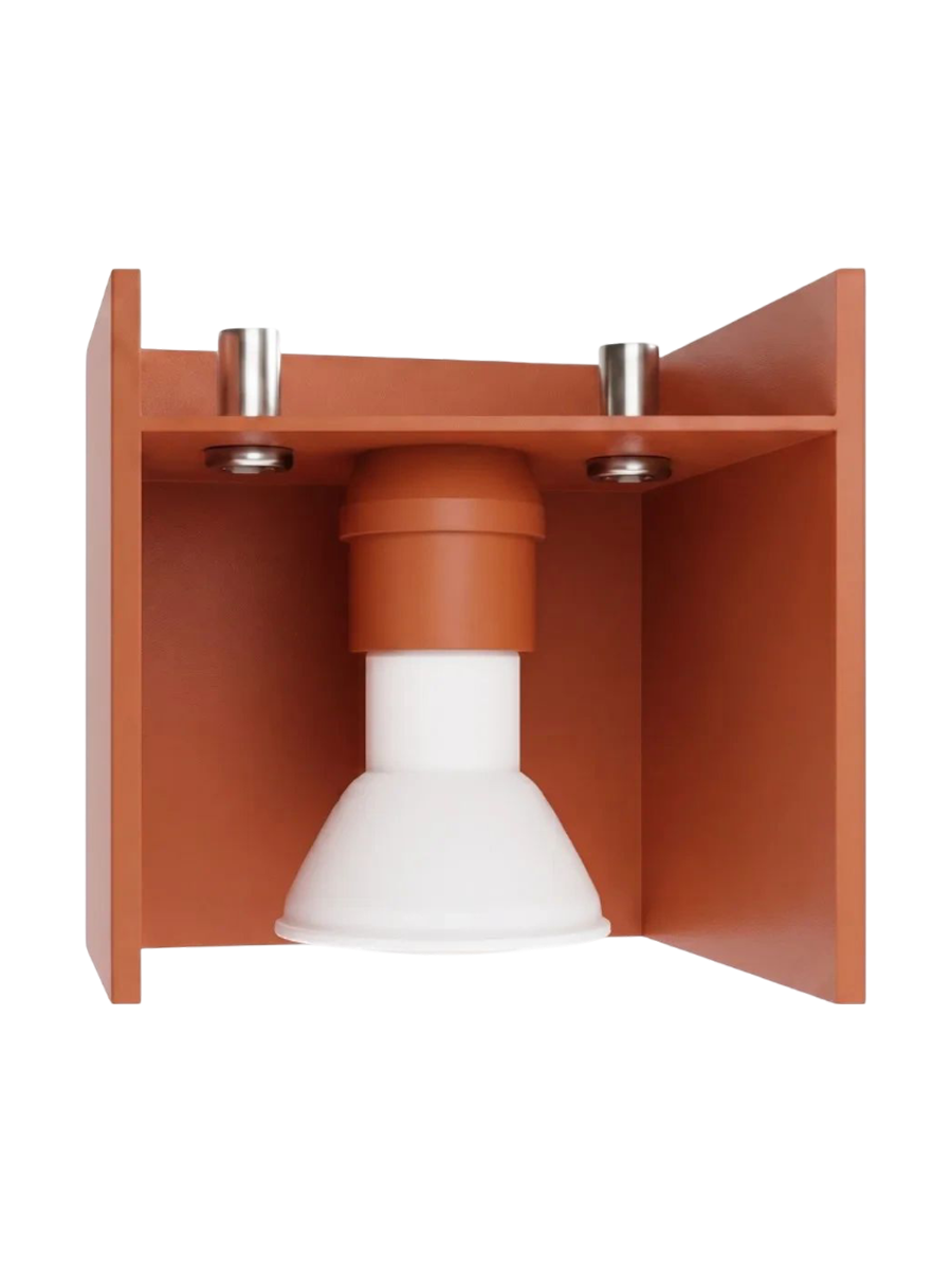 
Lampada da soffitto di design «Quad» - a 1 luce - Rosso ocra