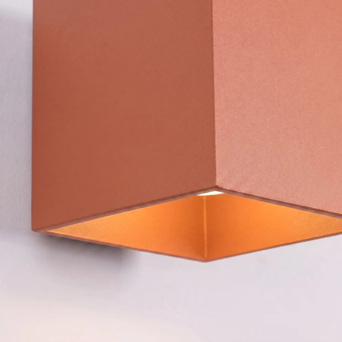 
Lampada da parete di design «Quad» a 1 luce - Rosso ocra