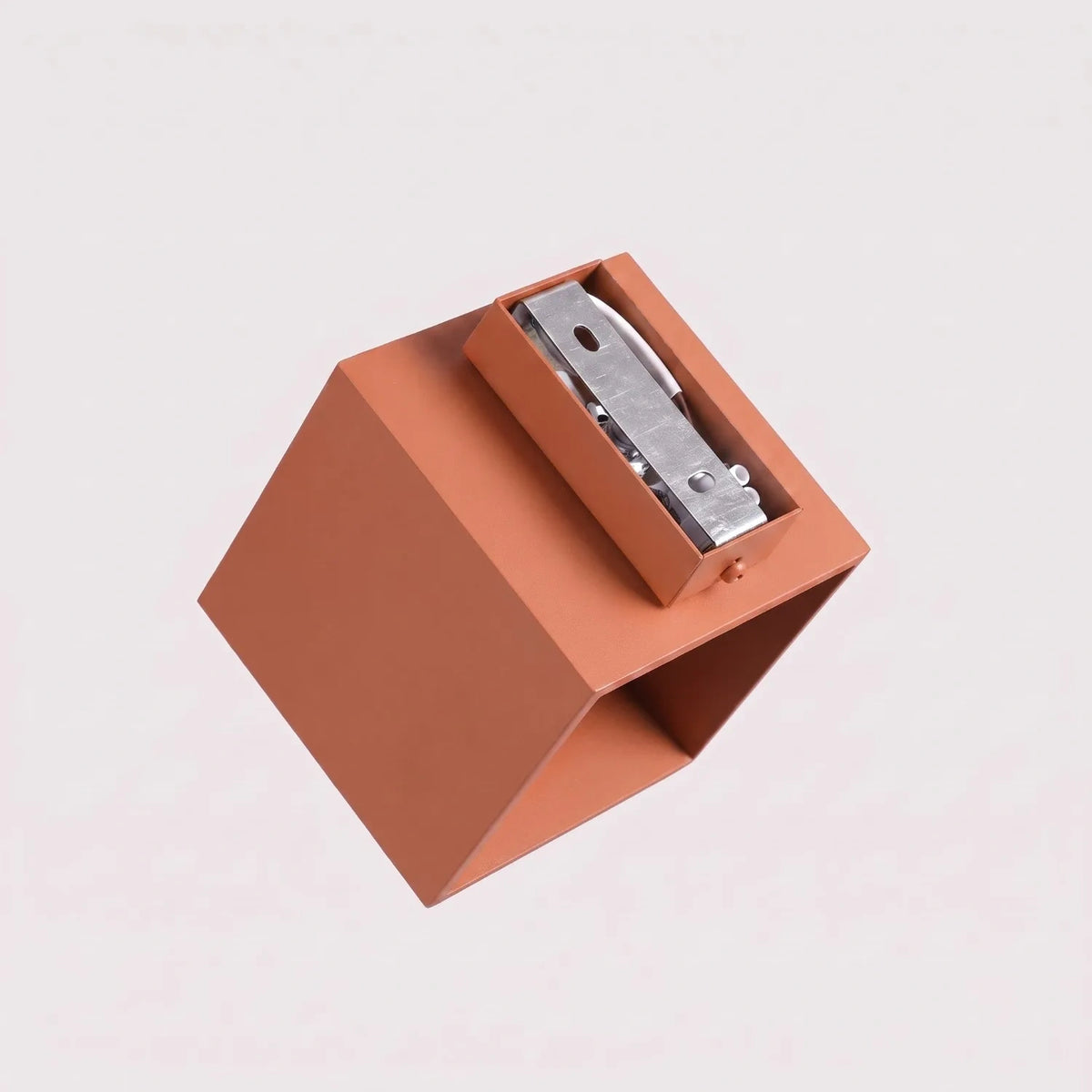 
Lampada da parete di design «Quad» a 1 luce - Rosso ocra