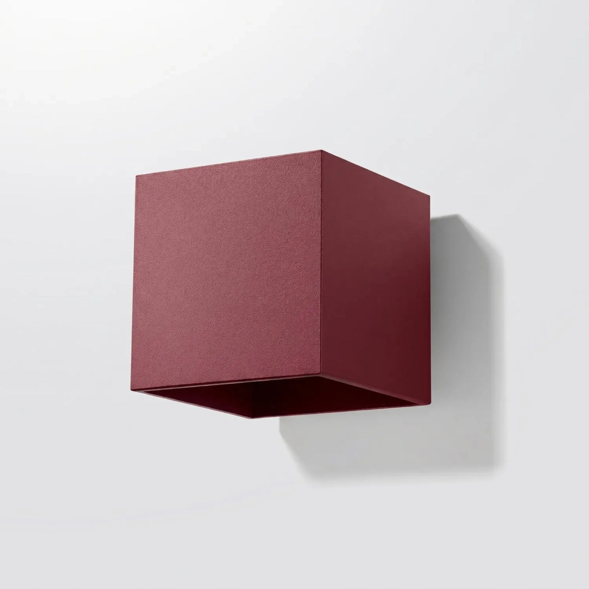 
Lampada da parete di design «Quad» a 1 luce - Rosso bordeaux