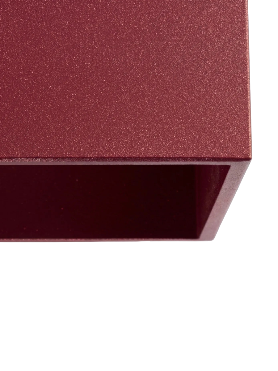 
Lampada da parete di design «Quad» a 1 luce - Rosso bordeaux