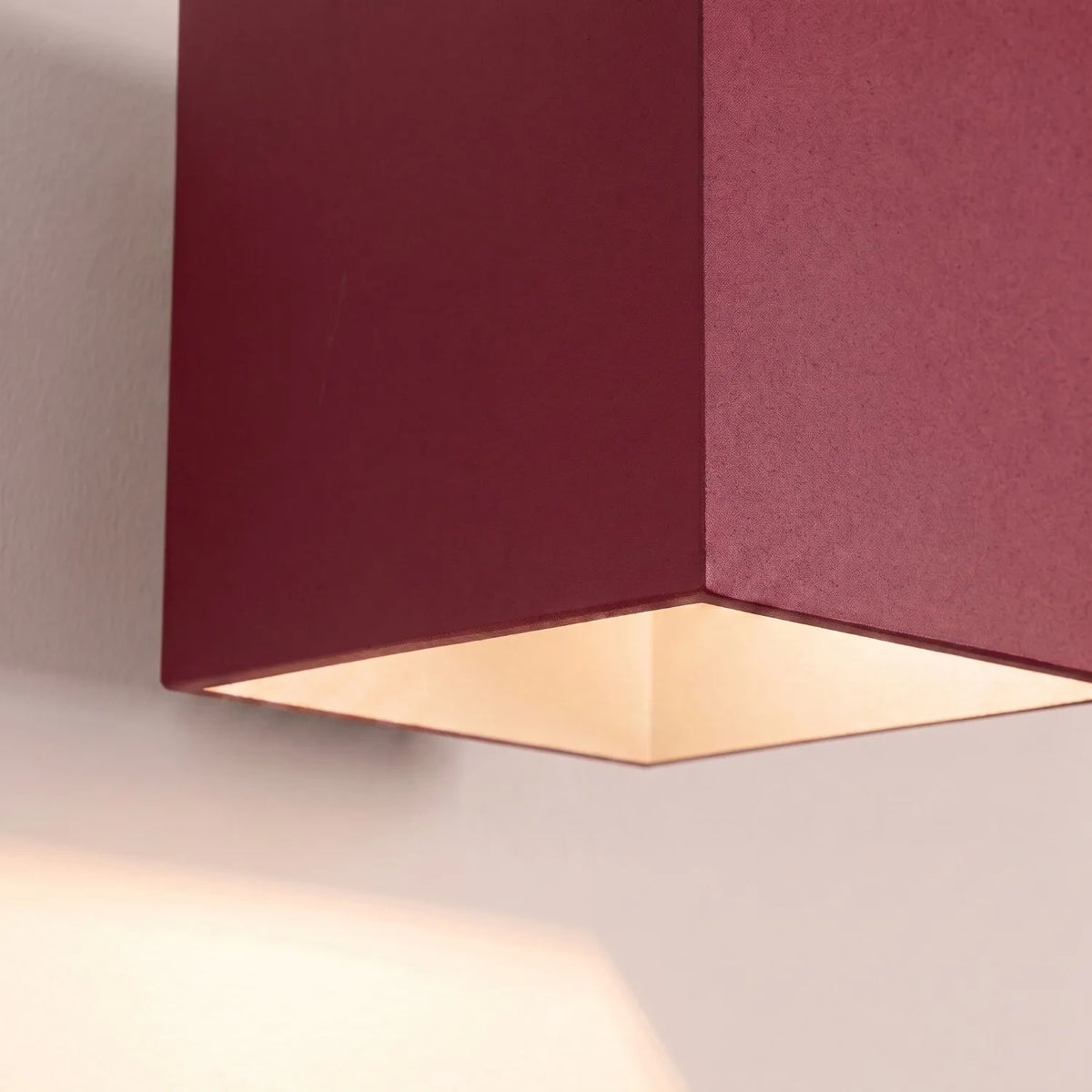 
Lampada da parete di design «Quad» a 1 luce - Rosso bordeaux