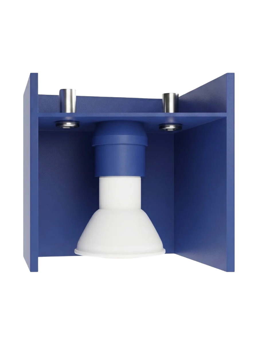 
Lampada da parete di design «Quad» a 1 luce - Ultramarino
