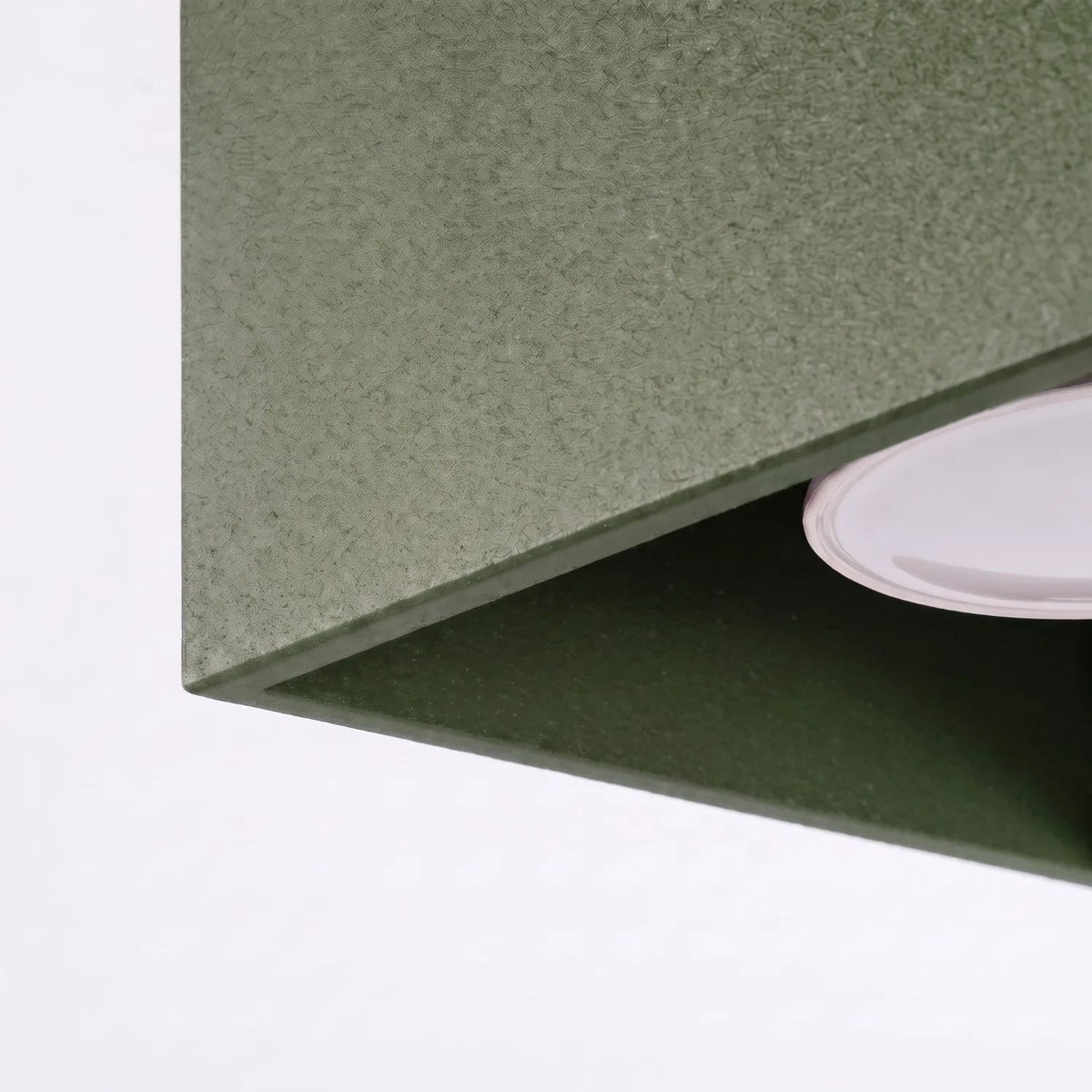
Design Deckenlampe „Quad“ - 1-flammig - Olivgrün